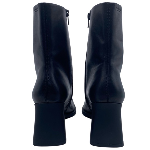 Vagabond Womens Shoes Hedda Boots Sz 9 Black Leather Chelsea Heeled Ankle Sleek - Picture 9 of 15